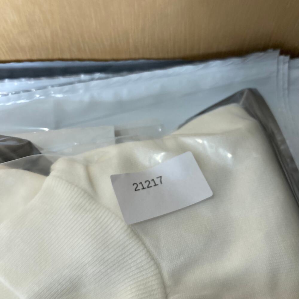 Tommy Hilfiger Sweater Mens L Cream Mock Neck Stripe‎ Logo Pullover - Picture 8 of 8